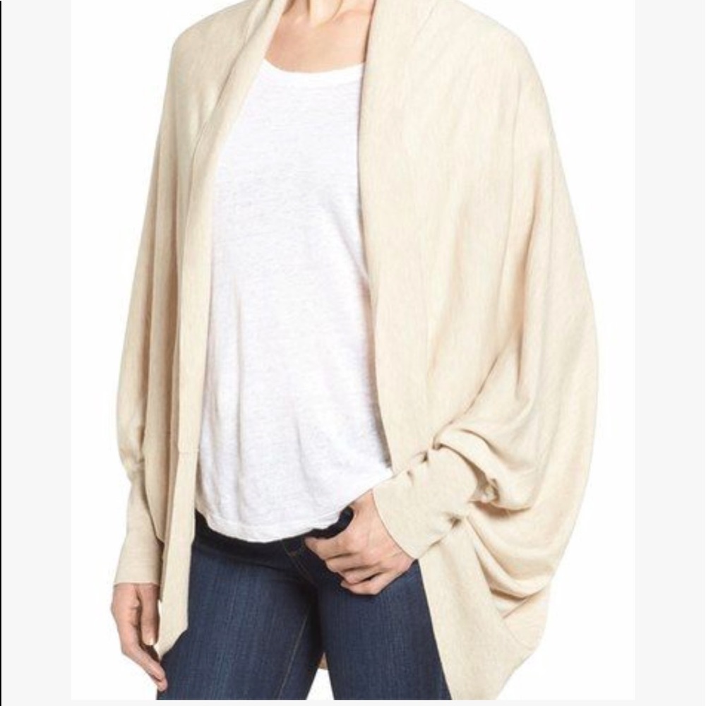Abercrombie & Fitch cocoon Cardigan in cream