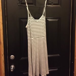 Strapped Black and White Dress