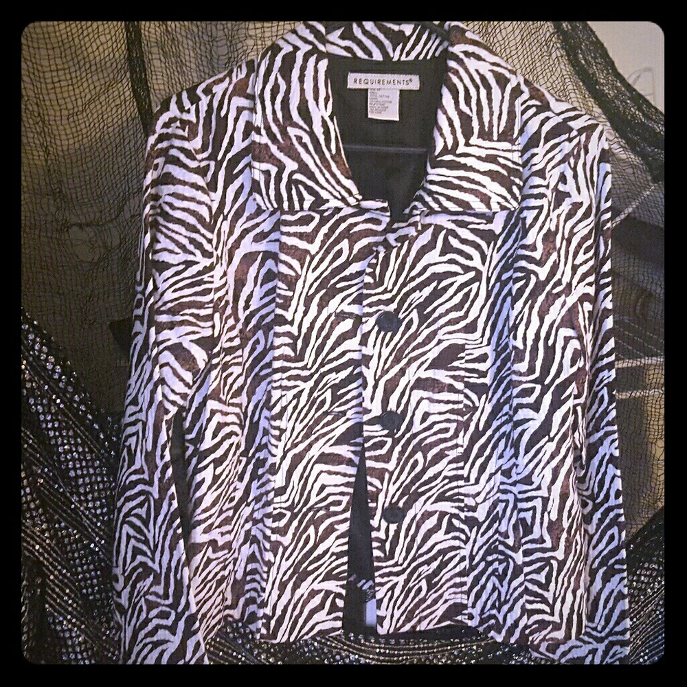 🔘CLEARANCE🔘Zebra print jacket
