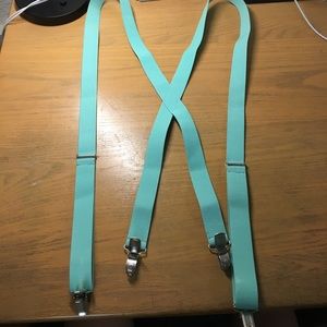 Mint Green Suspenders