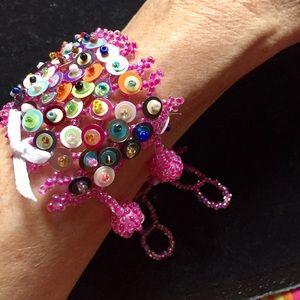 Tiny beaded stretch bracelets $25 each
