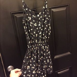 Black Floral Romper