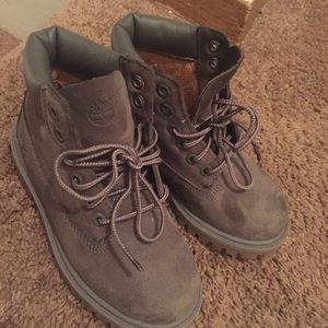 Size 11 kids gray timberlands