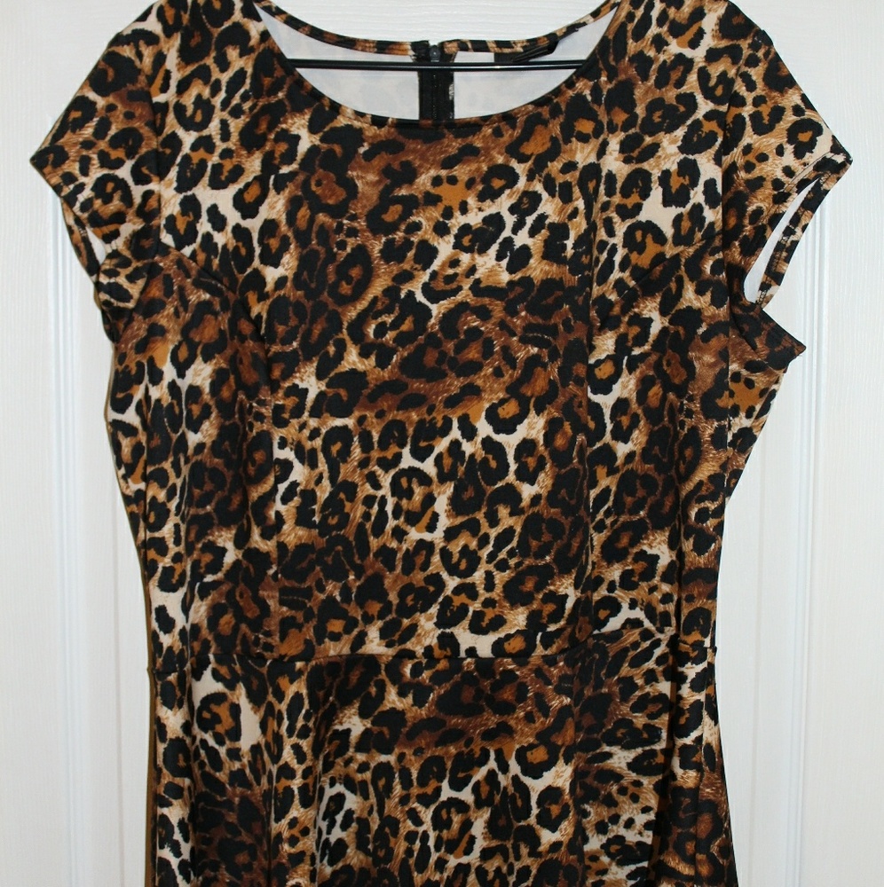 Leopard peplum top - Ashley Stewart