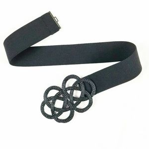 BCBG MAX AZRIA Black Elastic Knot Belt - NWOT