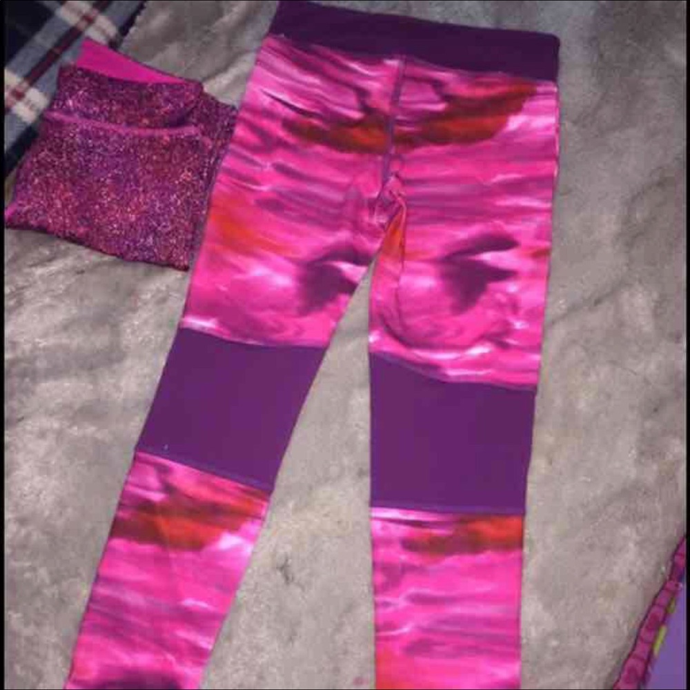 Girls Reebok Print Leggings