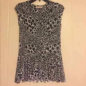 Rebecca Taylor leopard print blouse