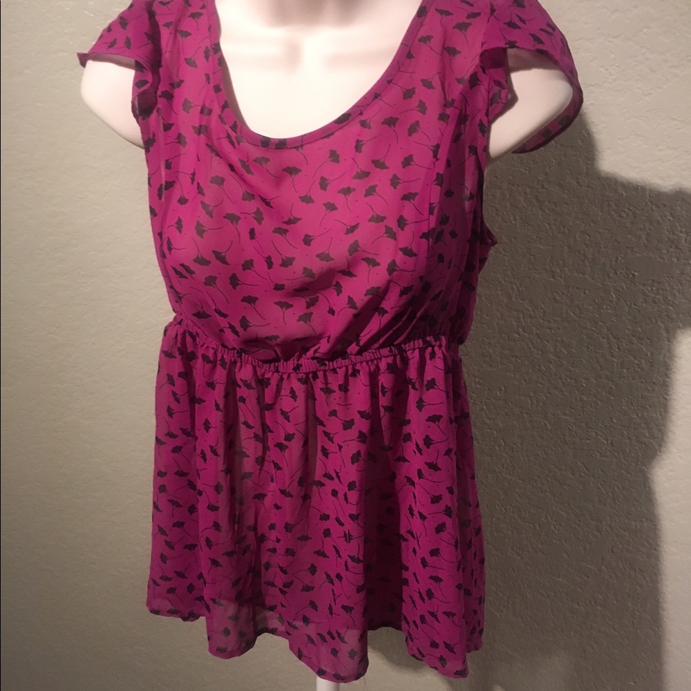 Purple flower shirt by Cotton On
