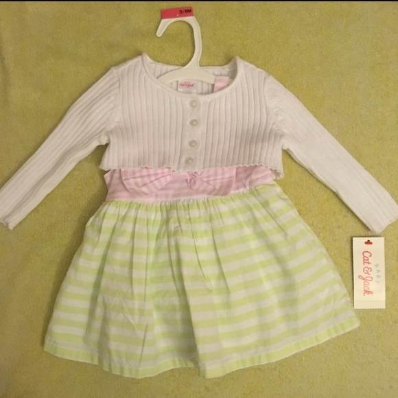 Infant's spaghetti strap dress 👗 with sweater - Picture 2 of 4