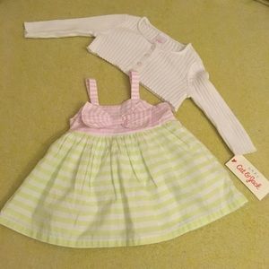 Infant's spaghetti strap dress 👗 with sweater