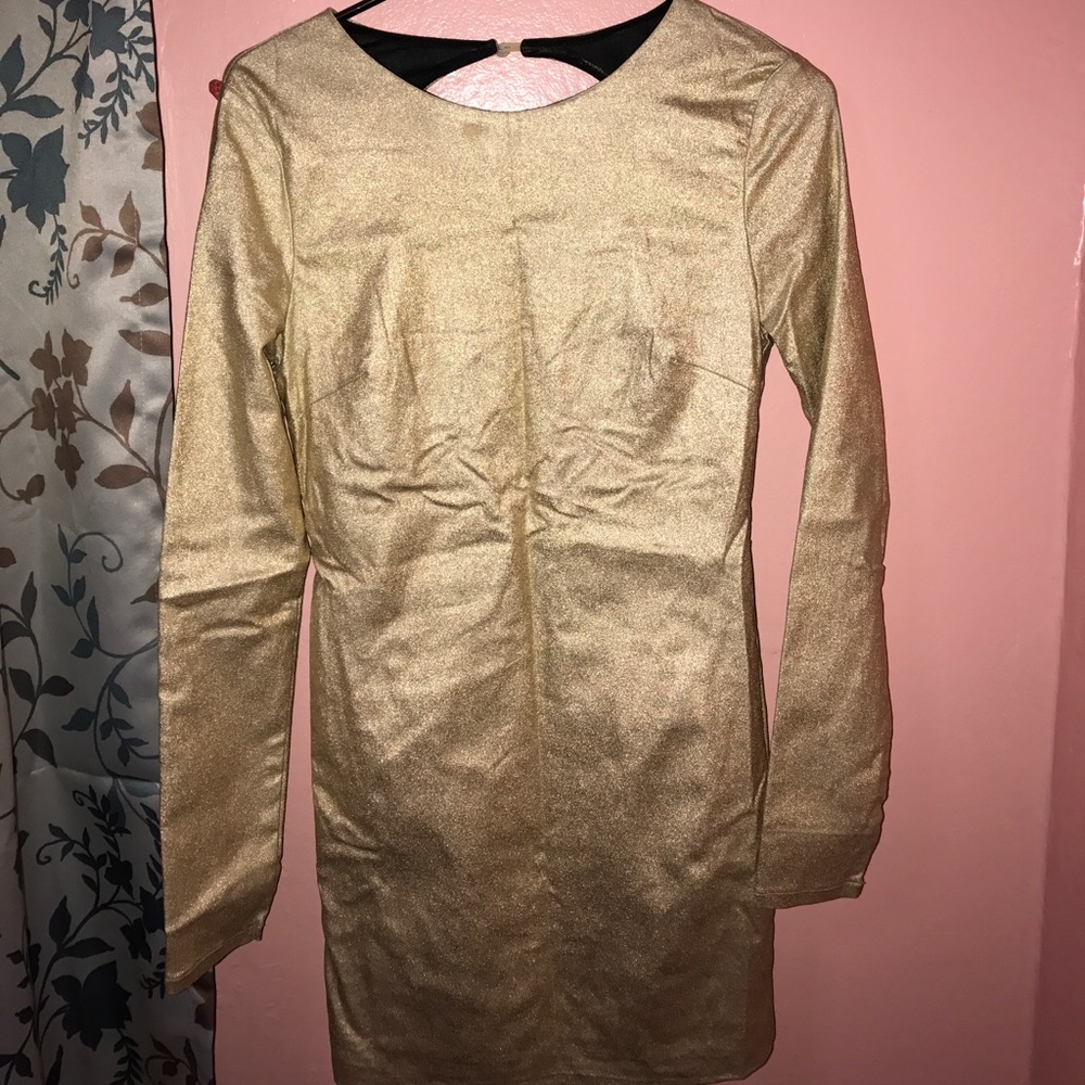Gold dress