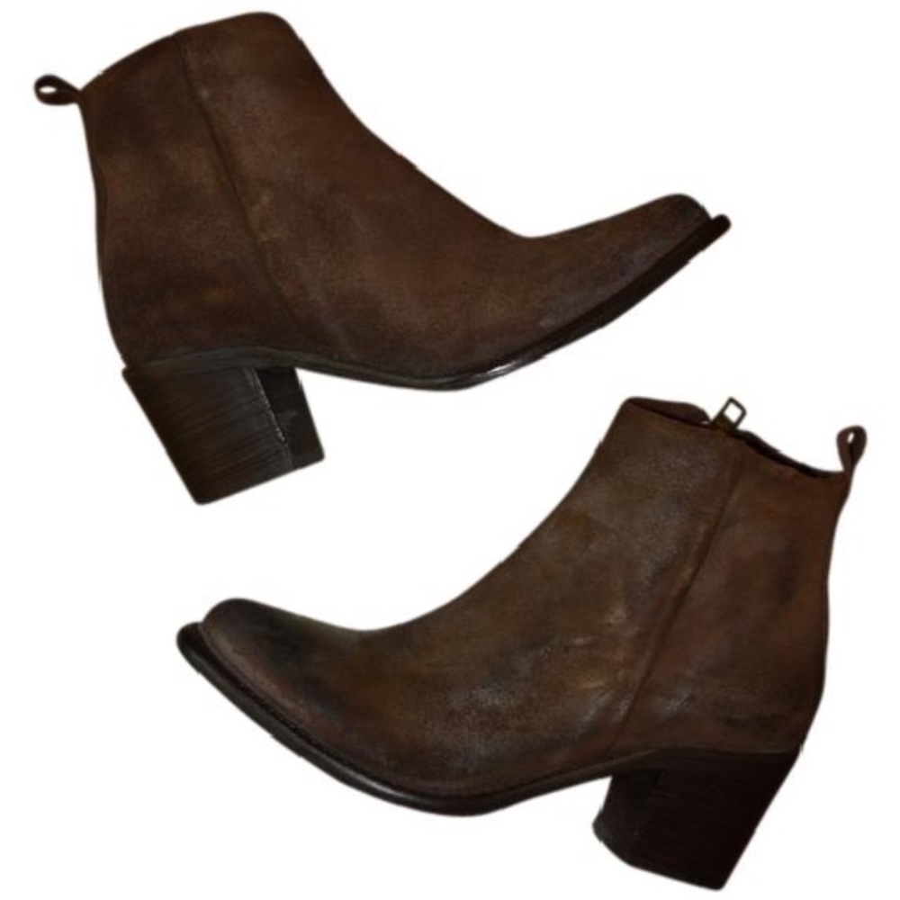 Diesel Pinky Women Round Toe Leather Ankle Boot