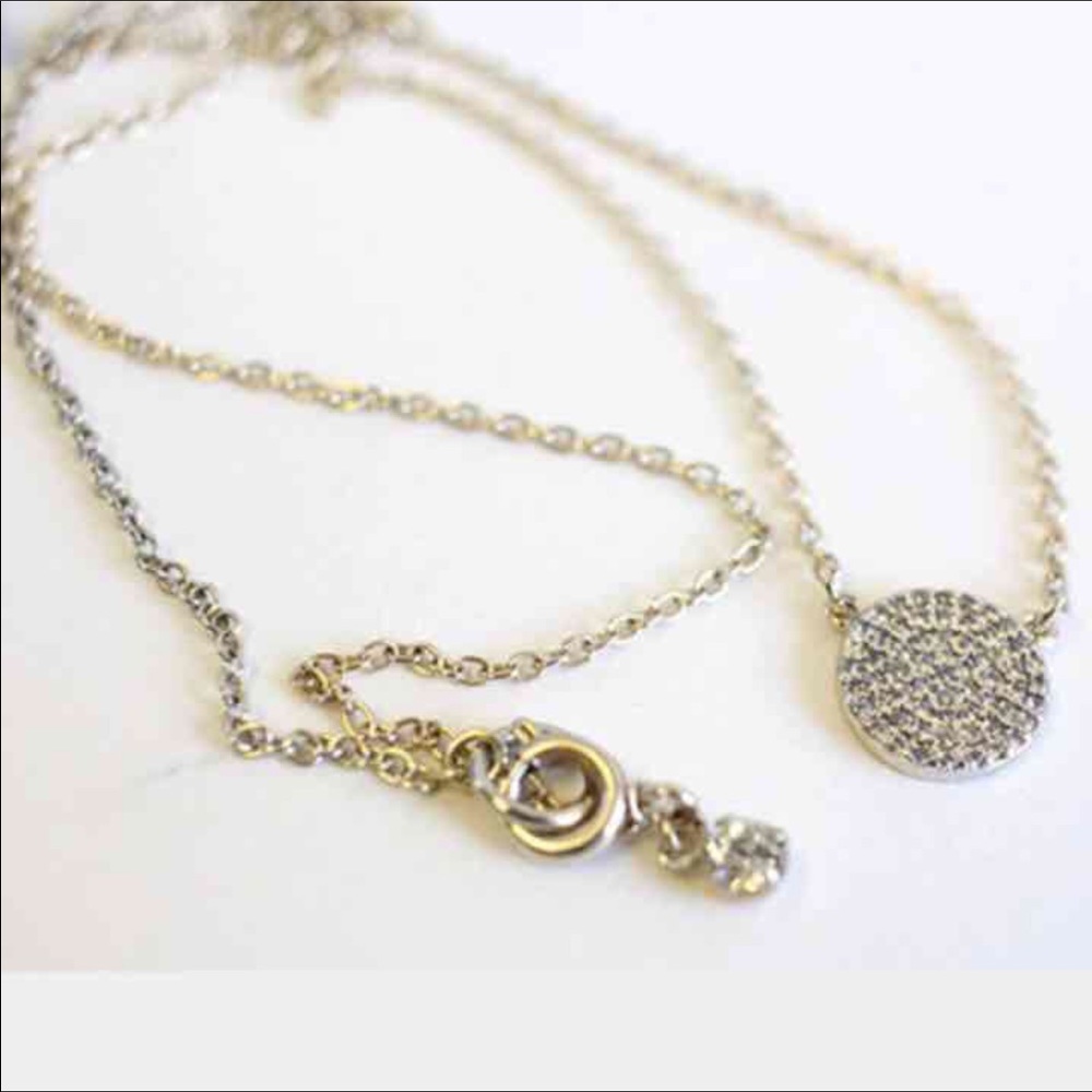 Sophie Harper Pave Necklace in Silver