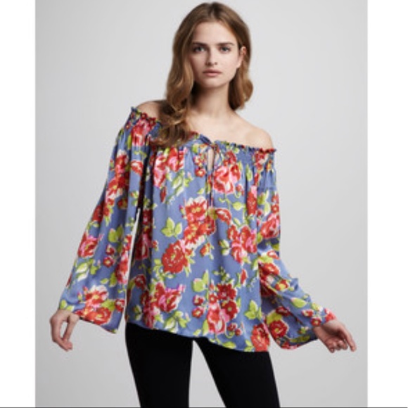 patterson j kincaid Tops - Patterson J Kincaid floral print blouse EUC