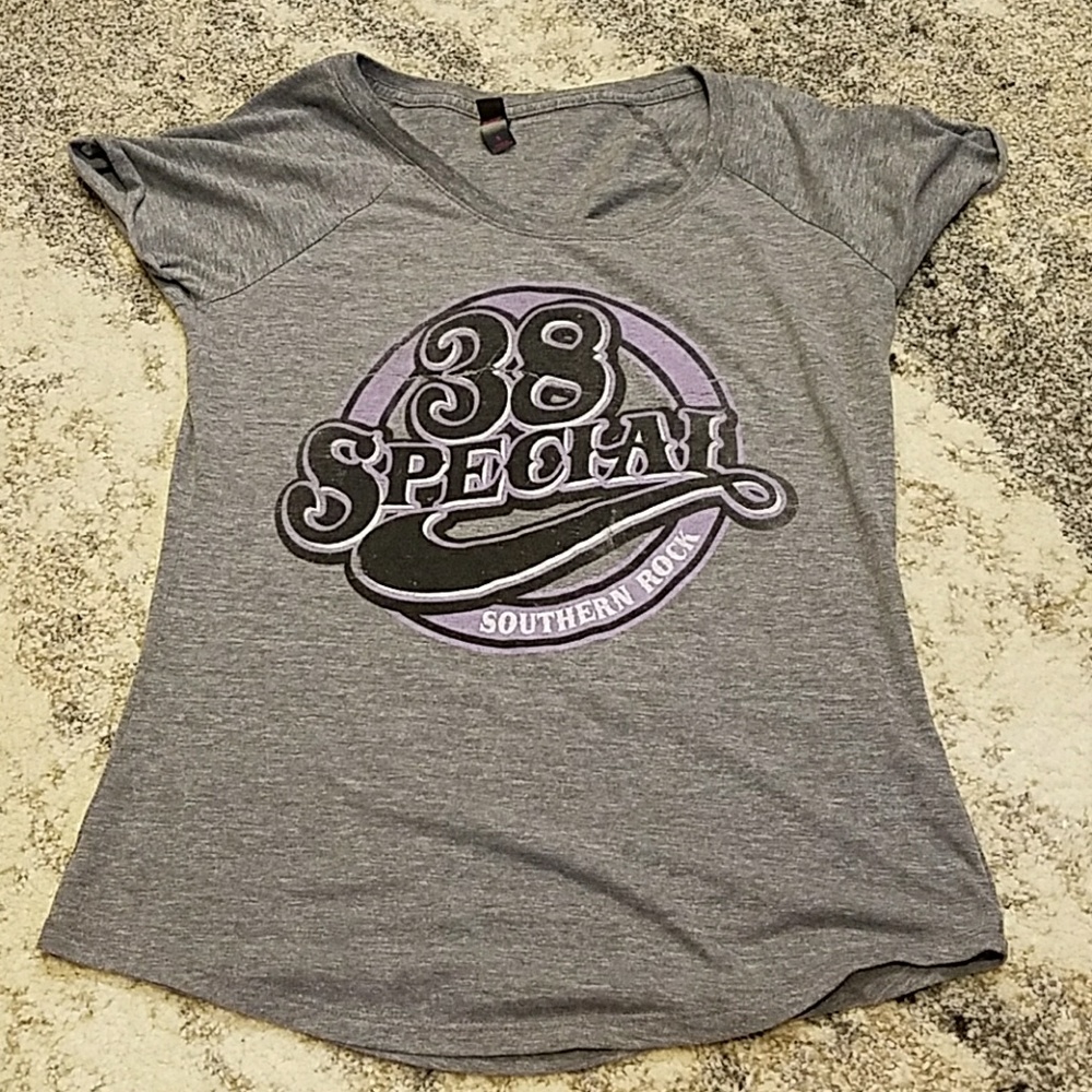 Cute Short Sleeve Band T-shirt