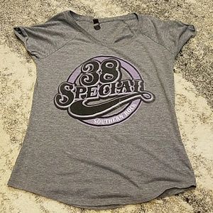 Cute Short Sleeve Band T-shirt