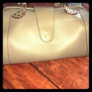 Isaac mizrahi handbag leather cowhide