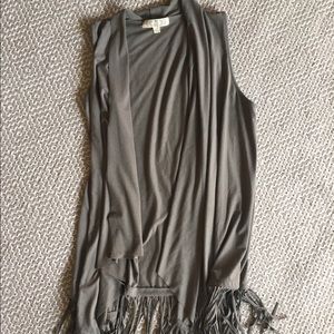 Suede Fringe Vest