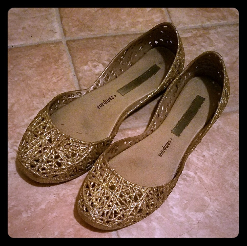 Gold Melissa Zig Zags