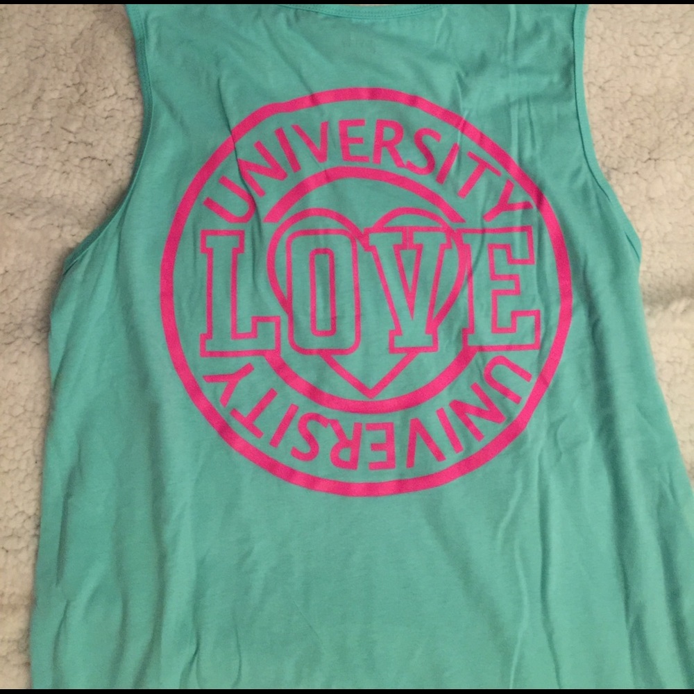 BNWT TURQUOISE AND HOT PINK TANK😍 - Picture 4 of 4