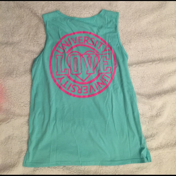 BNWT TURQUOISE AND HOT PINK TANK😍 - Picture 3 of 4