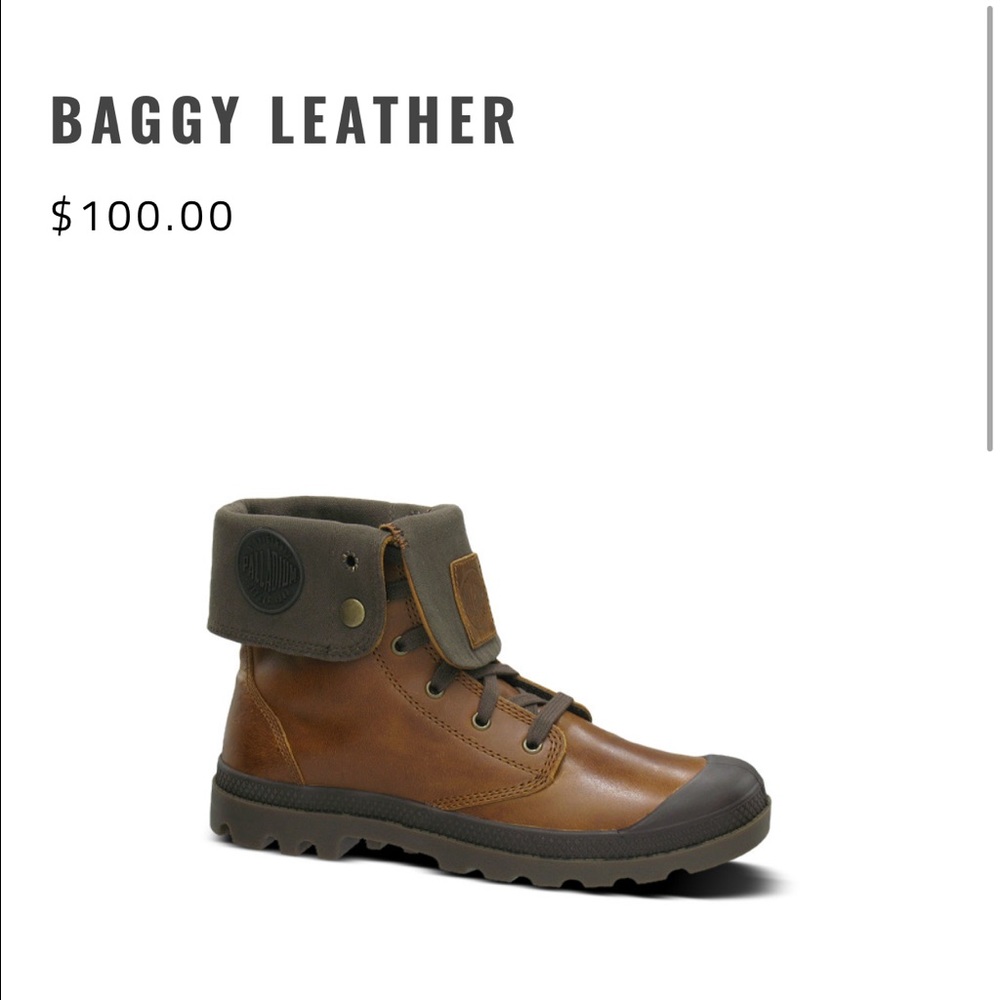 PALLADIUM BAGGY LEATHER BOOTS