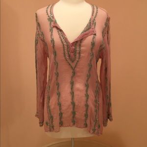 Light pink tunic top