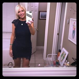 Hello molly brand wtags navy lace sleeveless dress