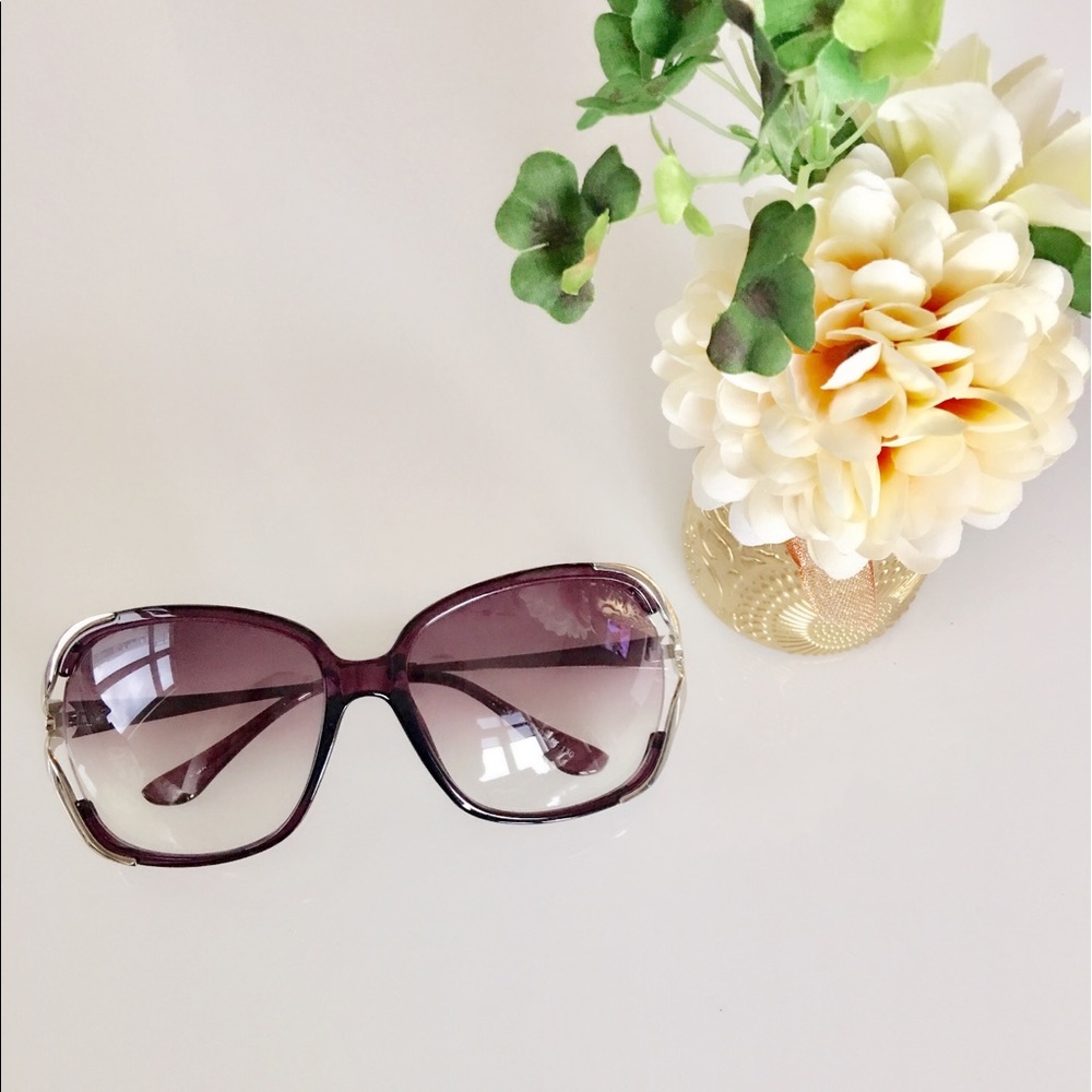 Stylish Large Purple Sunglasses