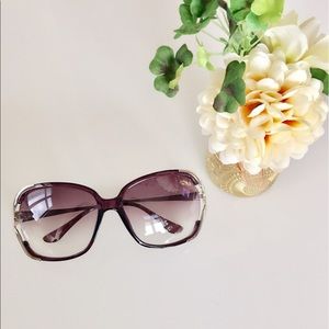Stylish Large Purple Sunglasses