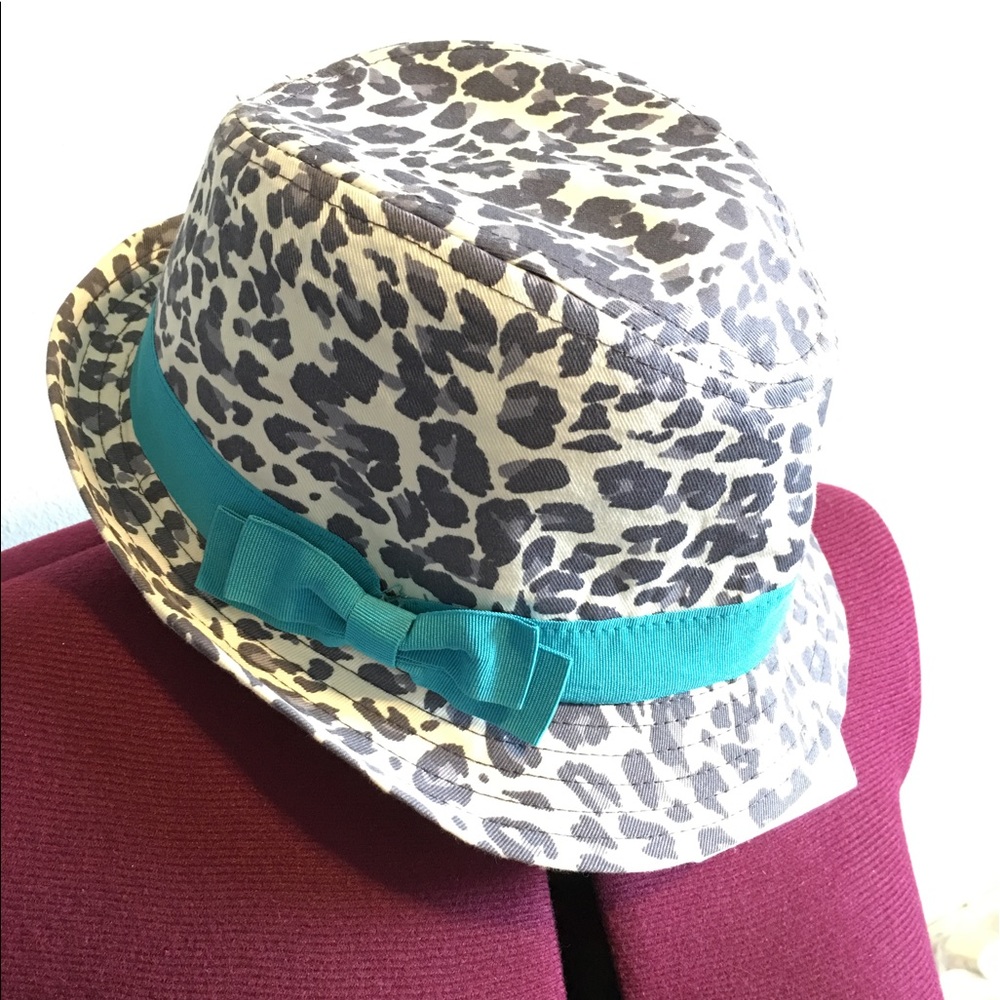 Children's Place Leopard Fedora w/ Blue Bow
