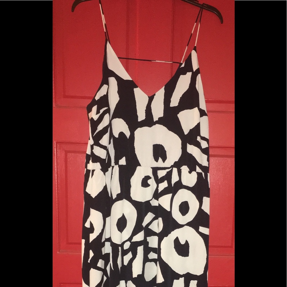 Long black and white maxi dress. Never worn.
