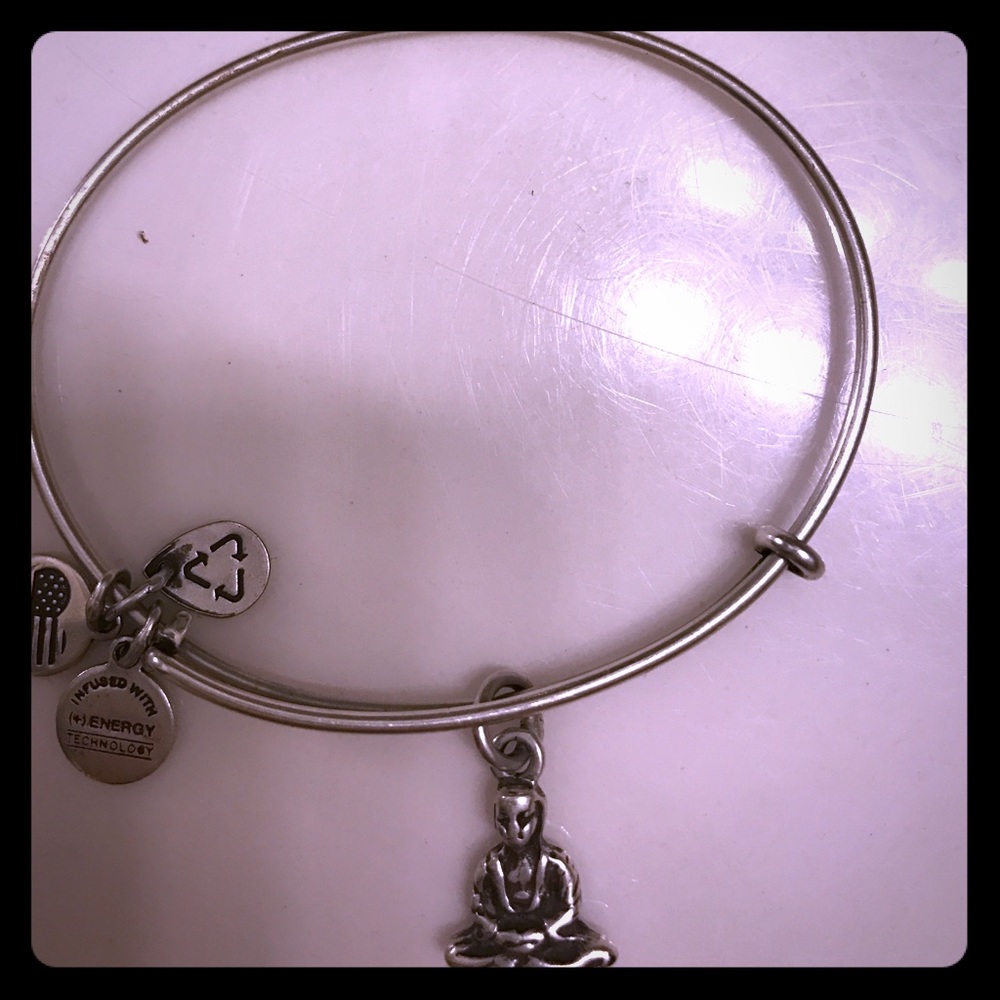 Alex and ani silver Buddha bangle ⛩