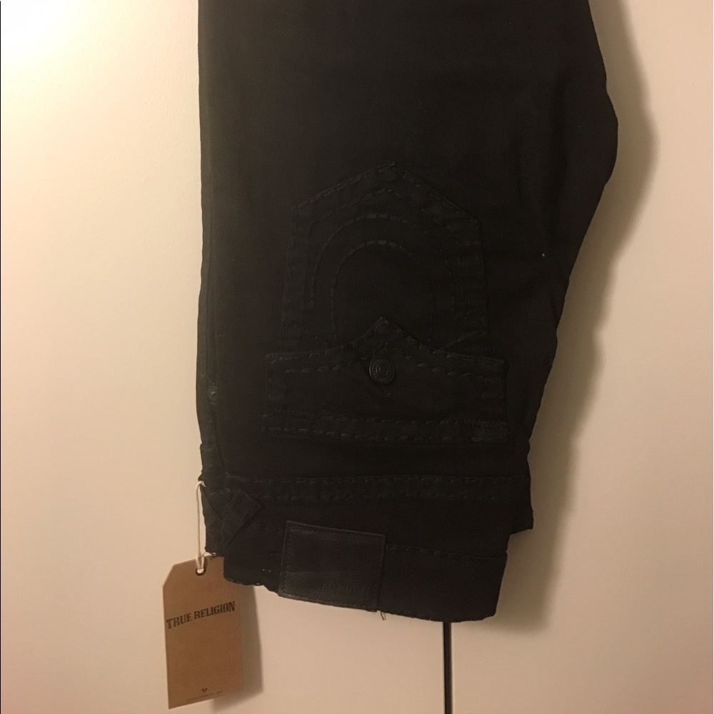 TRUE RELIGION MENS RICKY MIDNIGHT BLACK 34x34