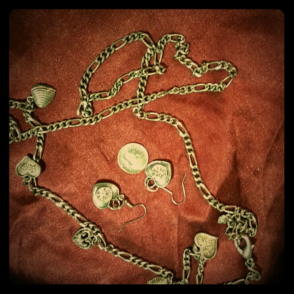 Necklace and earrings