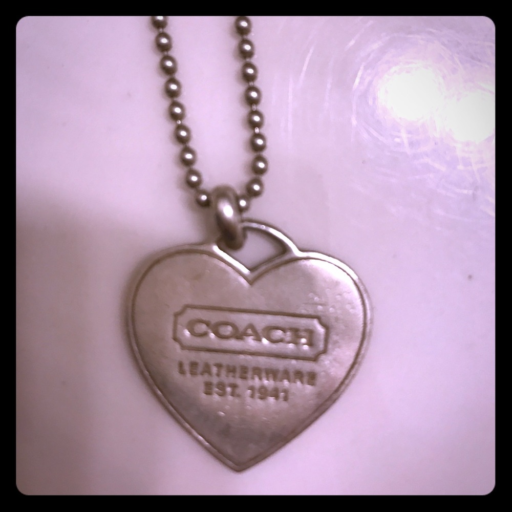 Coach heart necklace 🖤🖤