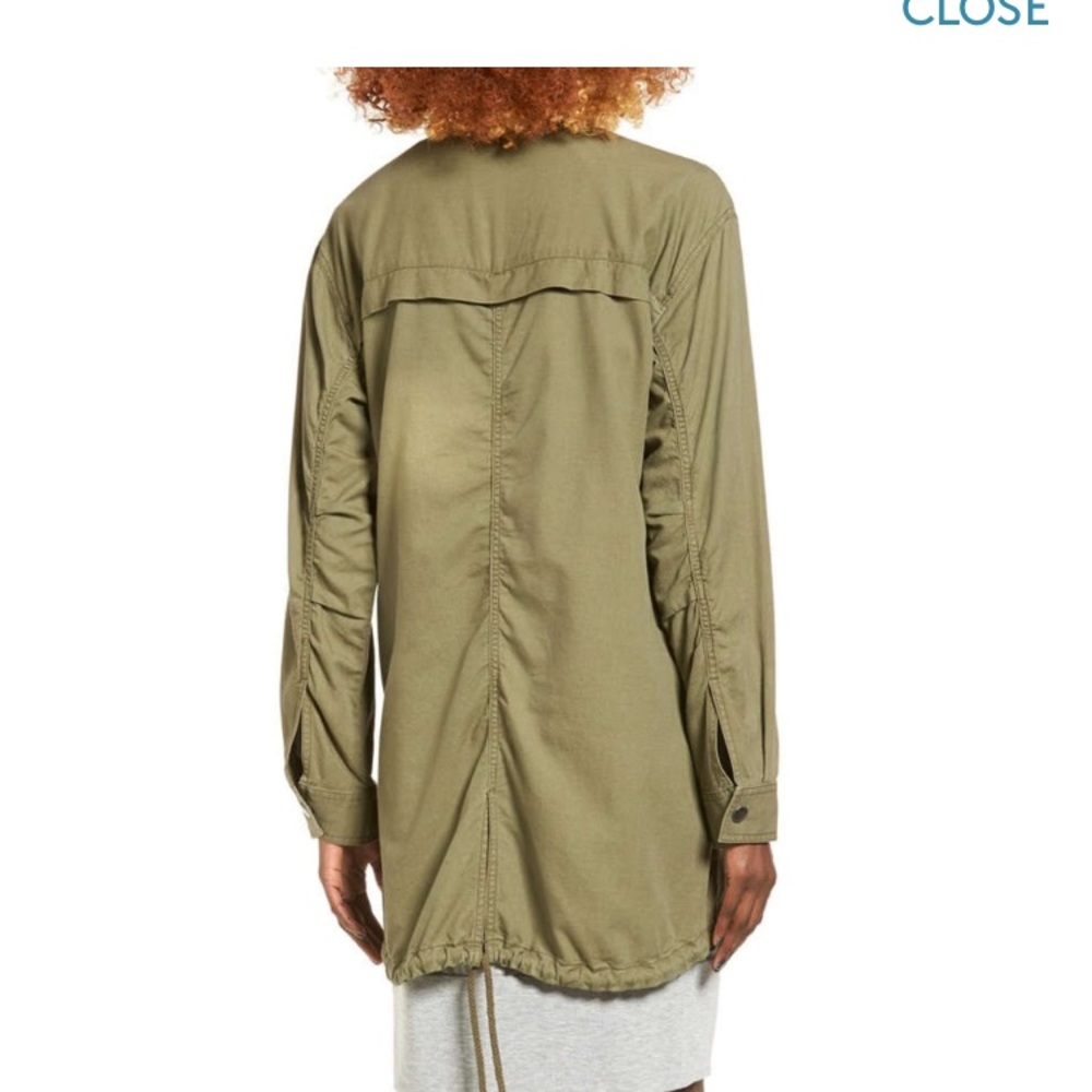 BP Olive Soft Military Jacket Fits like XS - Picture 2 of 2