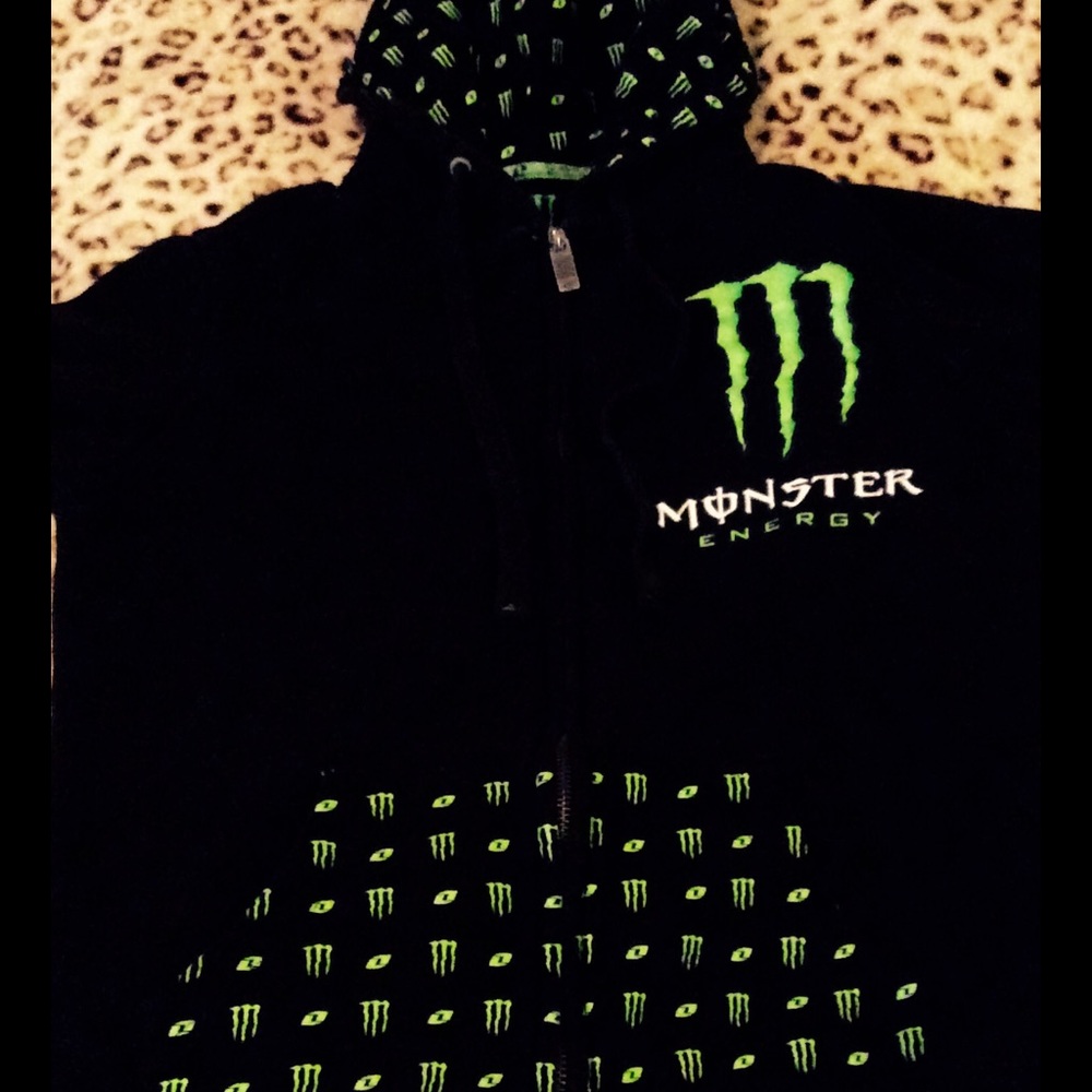 Monster Energy Zip Hoodie--