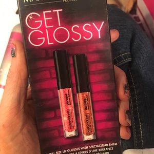 2 fullsize lab shine glosses Muf makeup forever