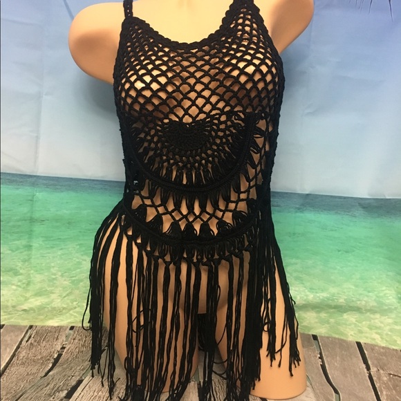 Women's Sexy Crochet Hollow-out Beach Cover-Up - Picture 2 of 4