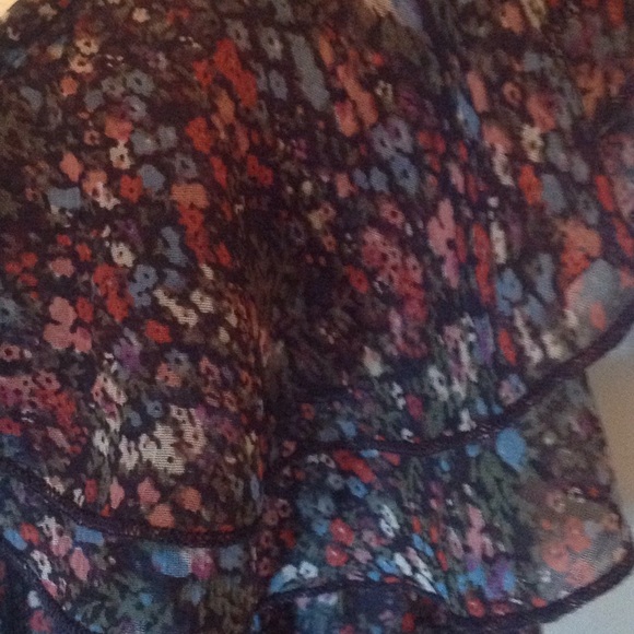 BROWN AND MUTICOLOR FLOWERED DRESS - Picture 4 of 6