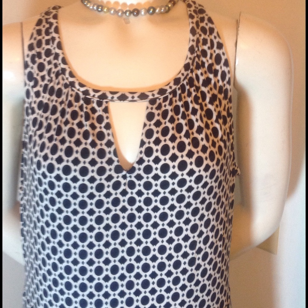 BANANA REPUBLIC BEAUTIFUL BLACK AND WHITE DRESS - Picture 2 of 5