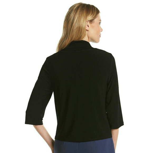 R & M Richards Beaded Black Shrug Cardigan NWT - Picture 3 of 3