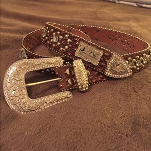 Montana West rhinestone belt