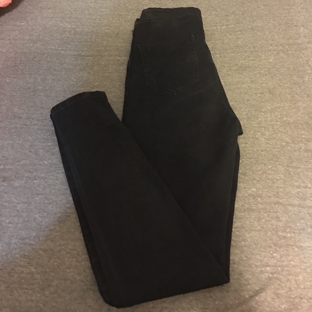Black High Waisted Skinny Jeans