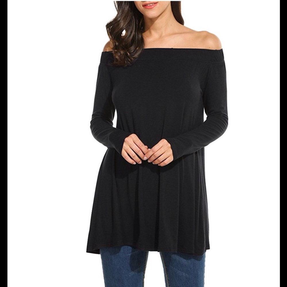 Off shoulder tunic/mini dress