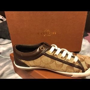 Coach Francesca Khaki/Chestnut Sneaker 6.5W