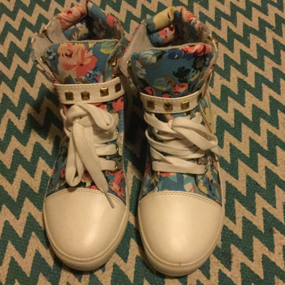 Floral sneakers
