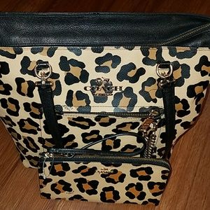 Coach ocelot handbag