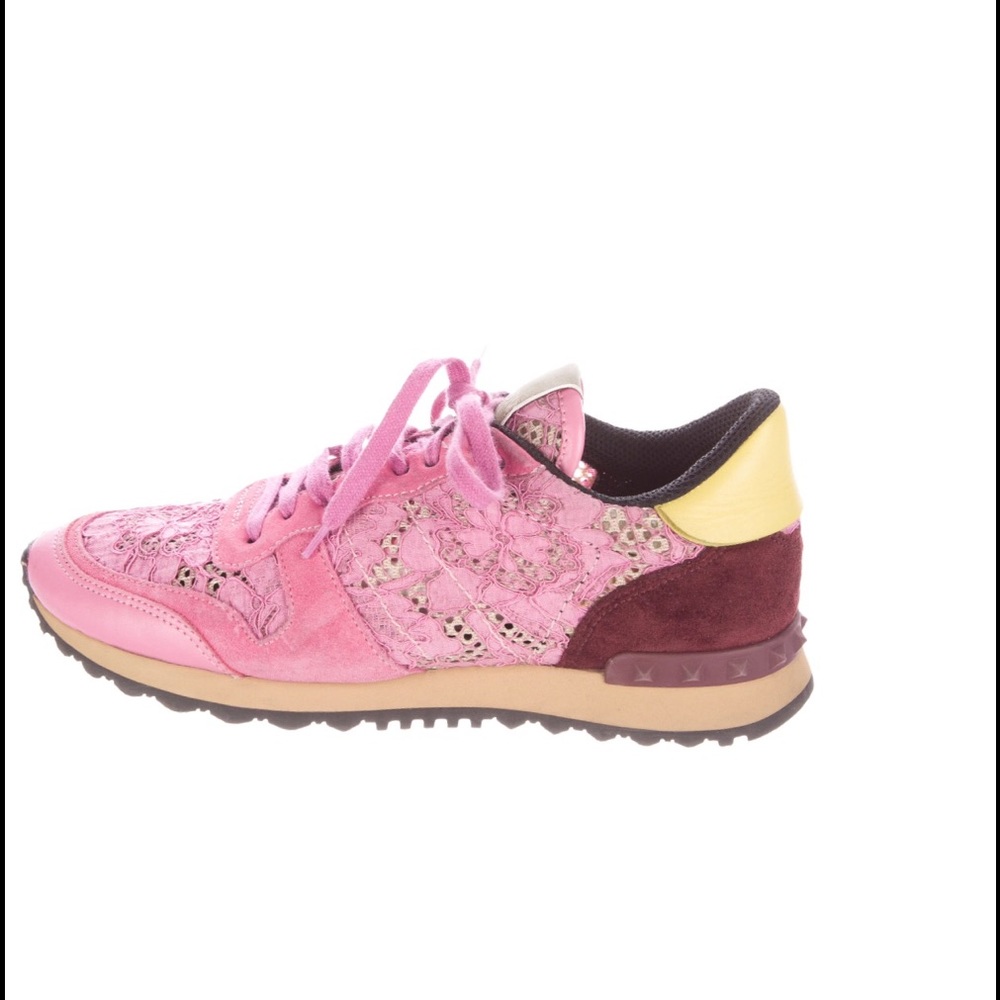 Valentino Rock Studded Tennis Shoes